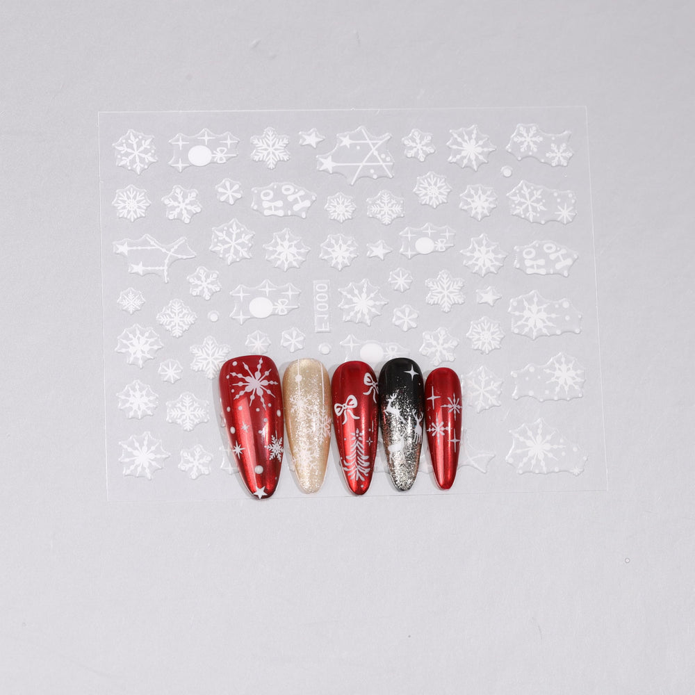 Kelhomecl easy-application Christmas stickers deliver salon-like results at home.
