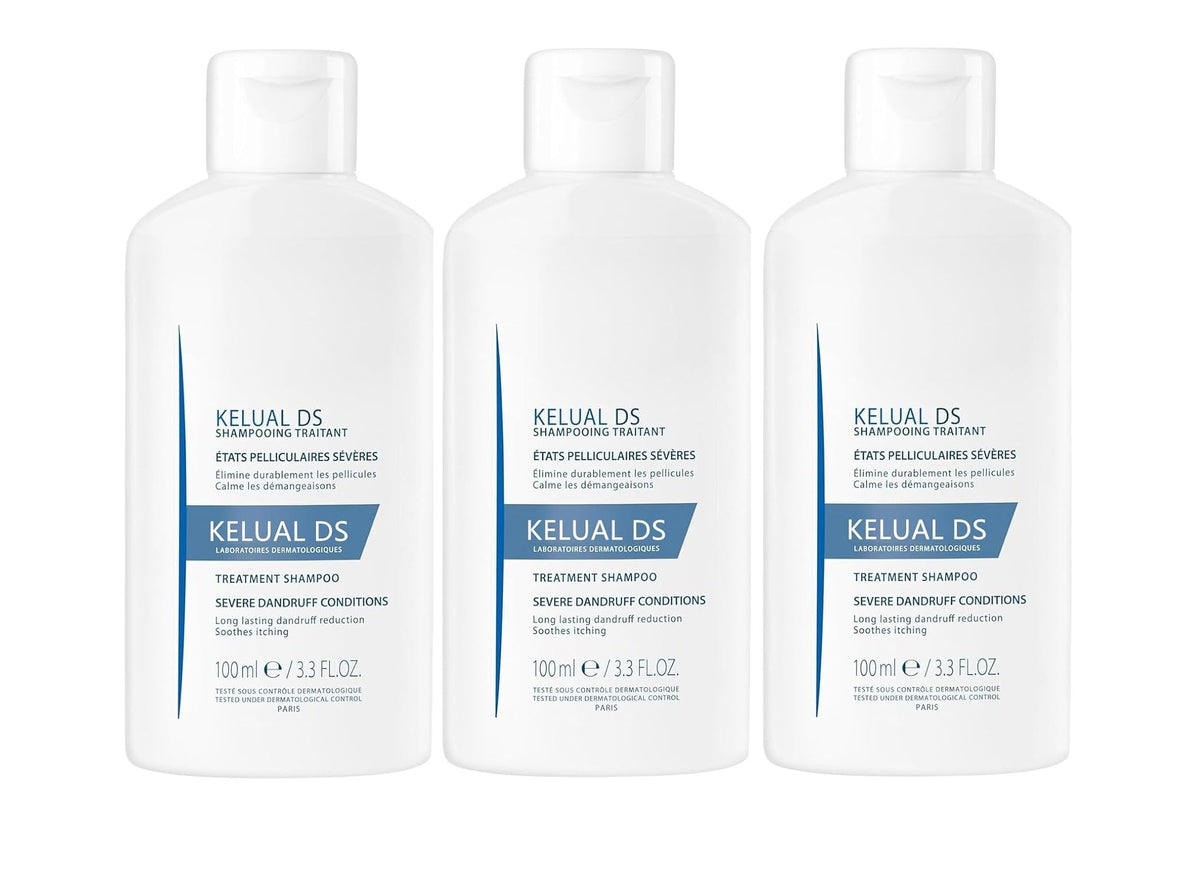 Kelual DS anti-dandruff shampoo bottle for long-lasting scalp relief