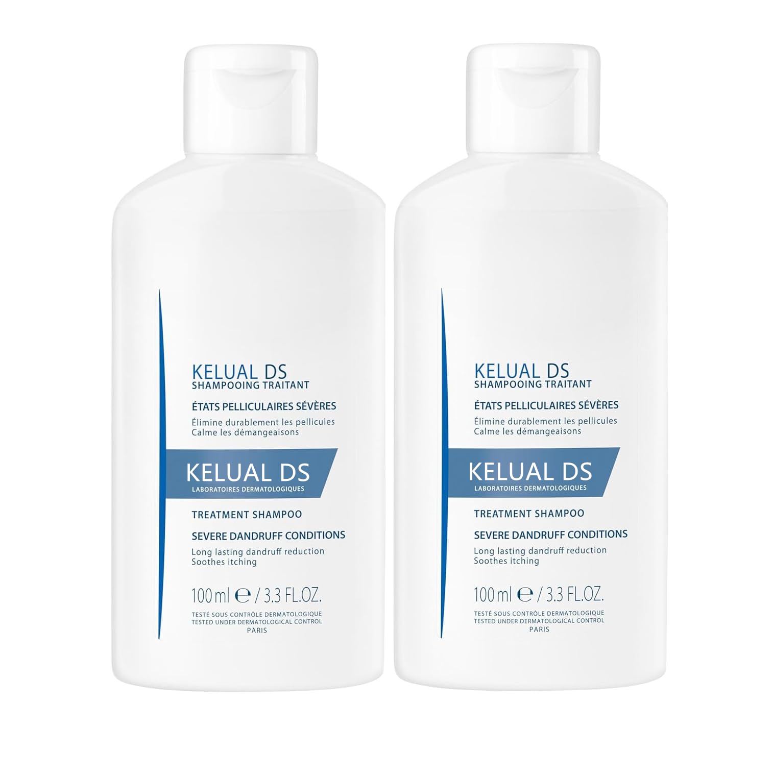 KELUAL DS maintenance routine shot suggesting weekly use for long-term care.