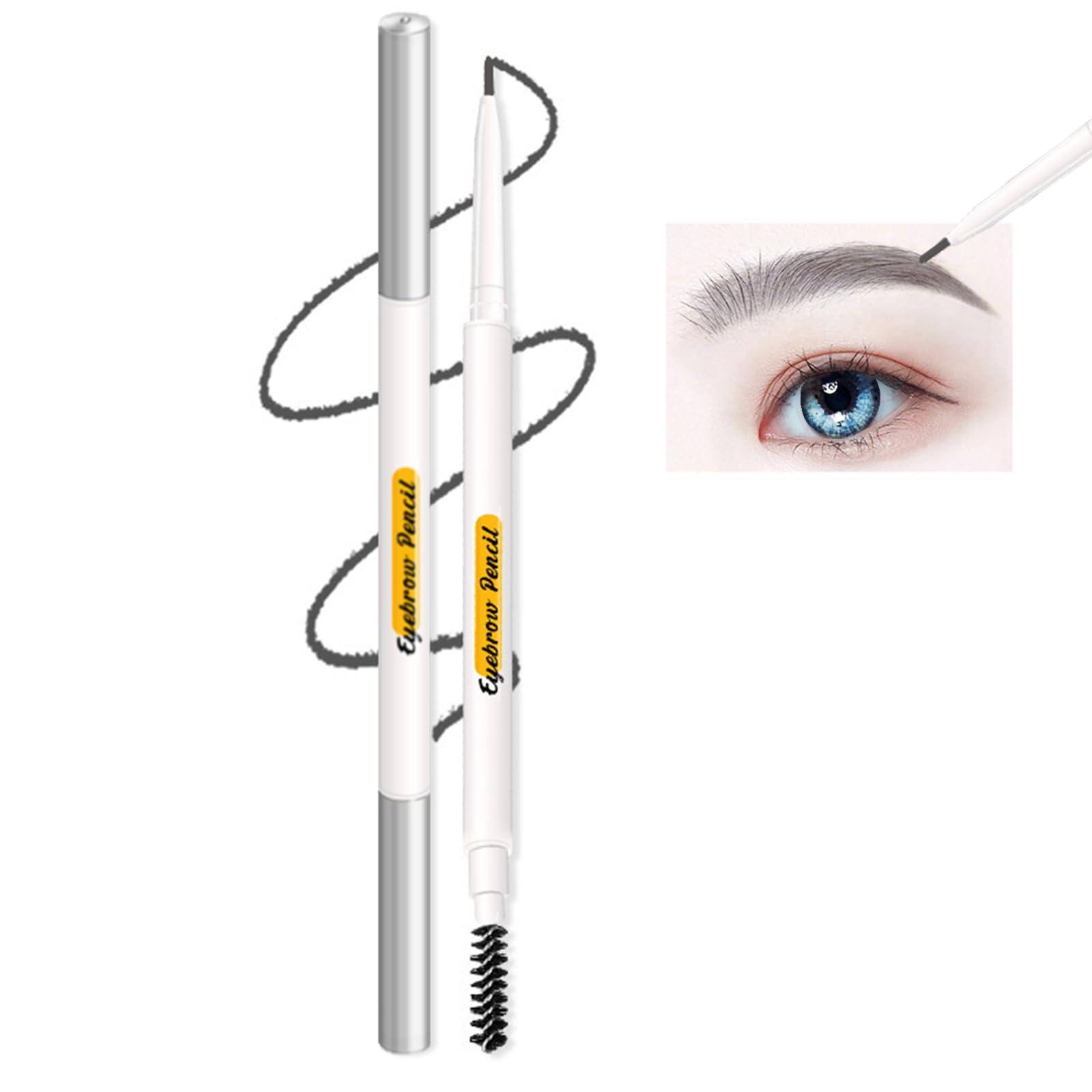 Kemelo Jane Eyebrow Pencil with a 1.5mm fine tip for precise, natural brows.