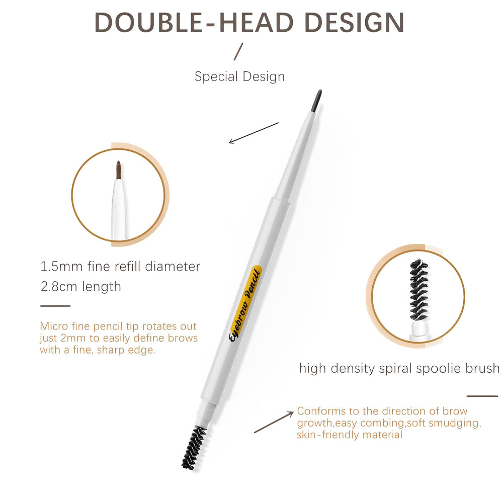 Kemelo Jane retractable eyebrow pencil demonstrates mess-free, sharpen-less use.