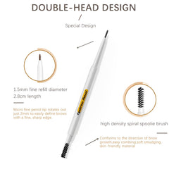 Kemelo Jane retractable eyebrow pencil demonstrates mess-free, sharpen-less use.