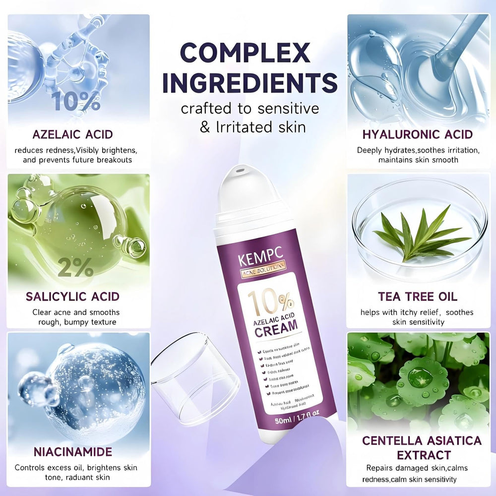 Kempc teens and adults-friendly packaging on display for daily skincare.