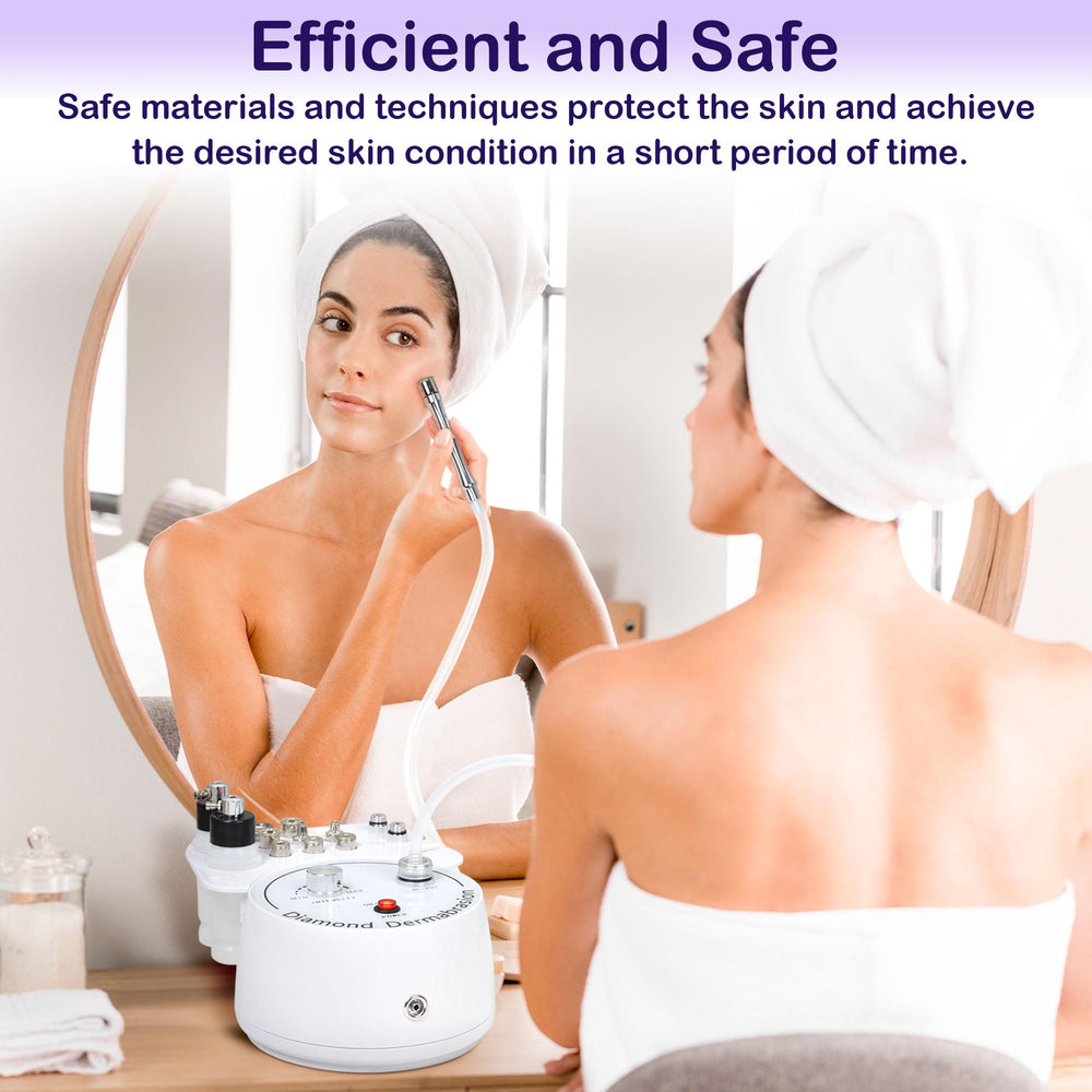 Kendal vacuum tips glass wand for efficient pore cleansing.