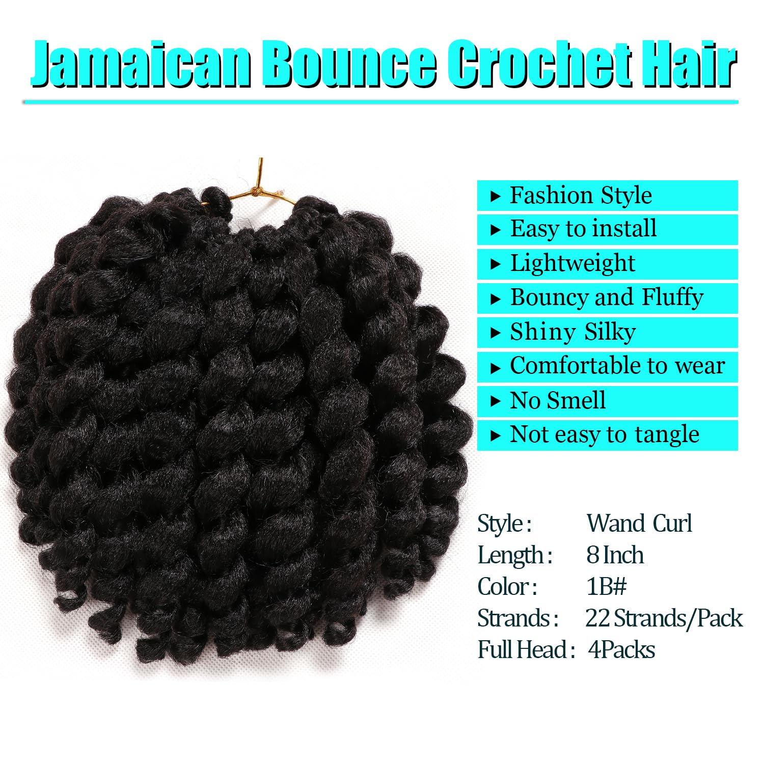 Kenkenten crochet hair showing easy brushing capability for smooth styling