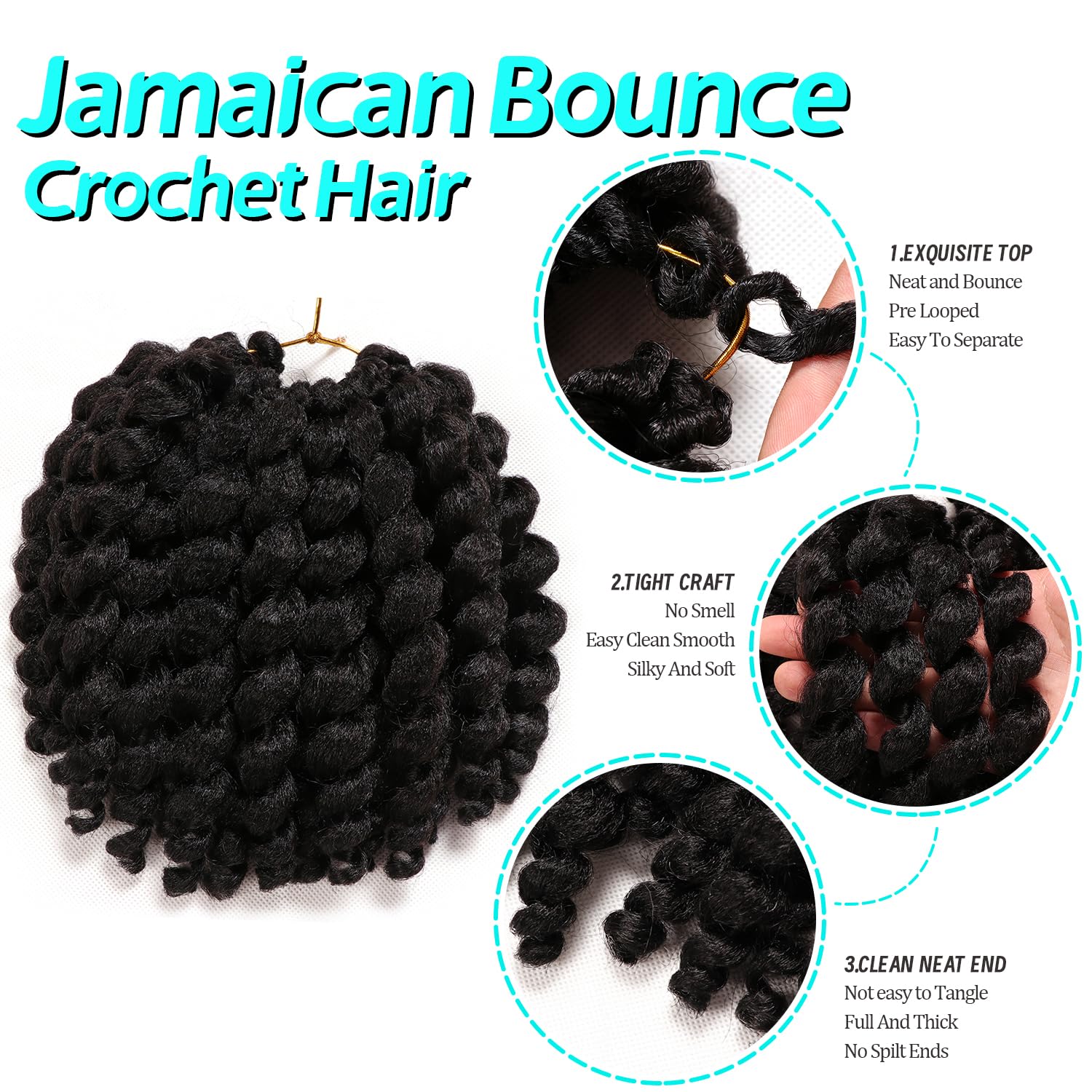 Kenkenten lightweight soft crochet hair for comfortable wear