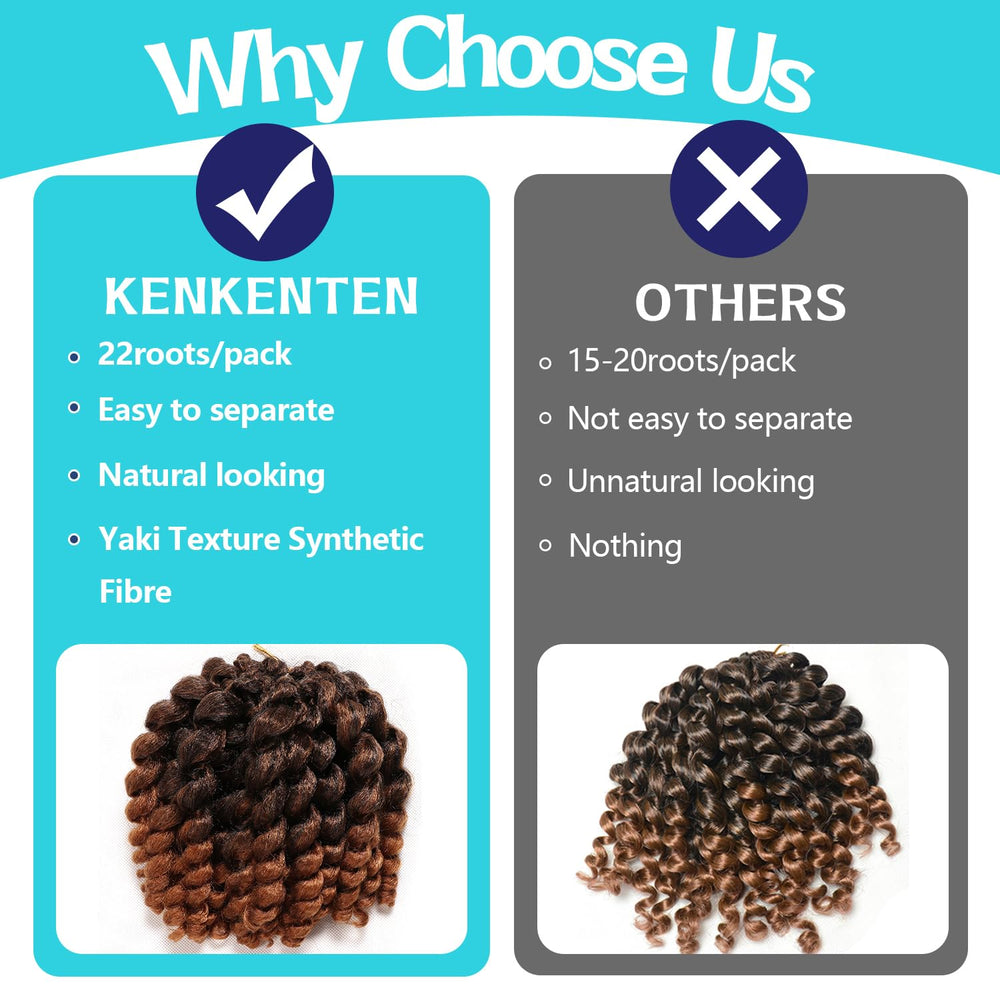 Kenkenten crochet hair suitable for party and daily wear styling