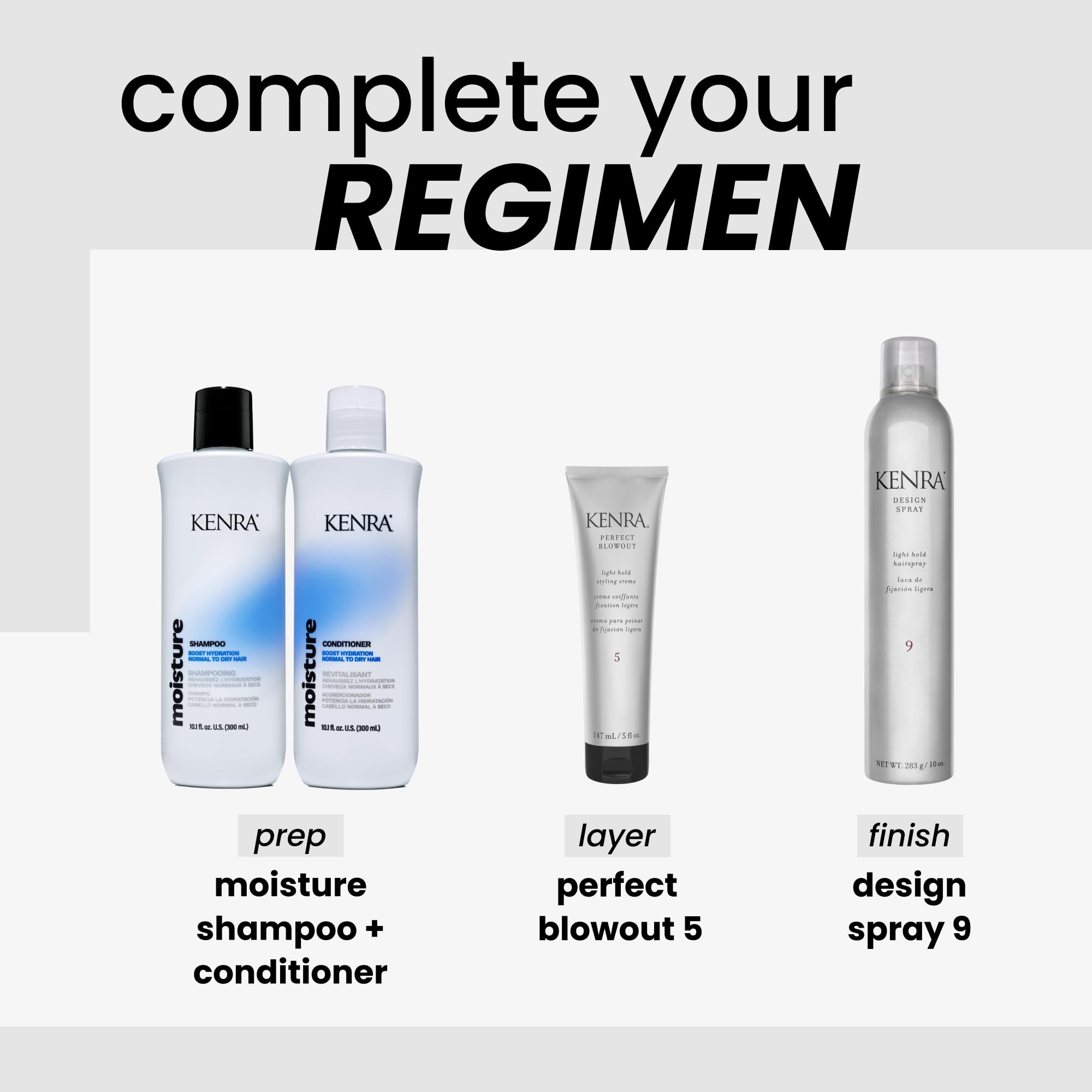 Kenra Design Spray 9 supports color longevity while styling