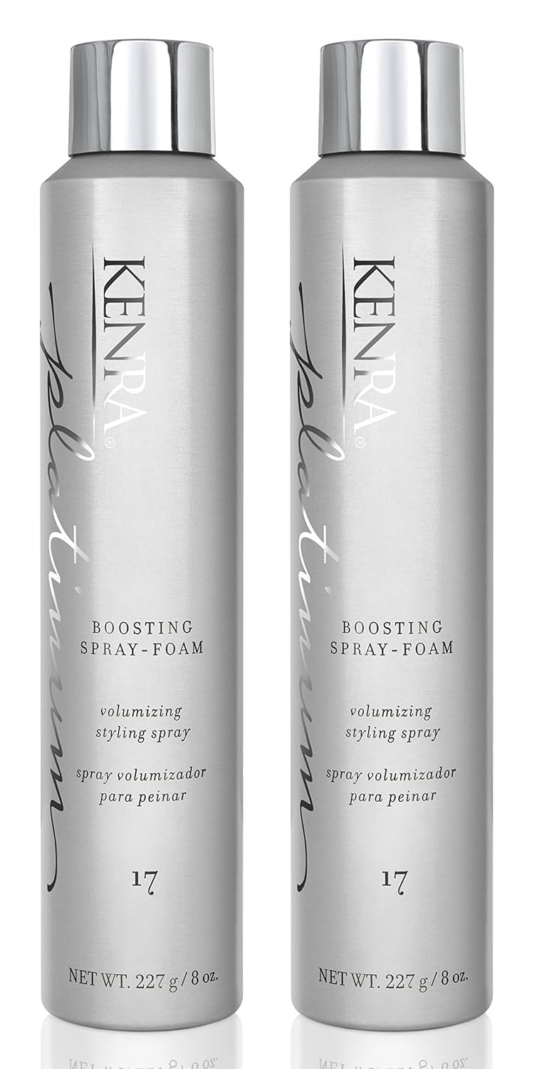 Kenra Platinum Boosting Spray-Foam 17 bottle for lightweight volumizing styling