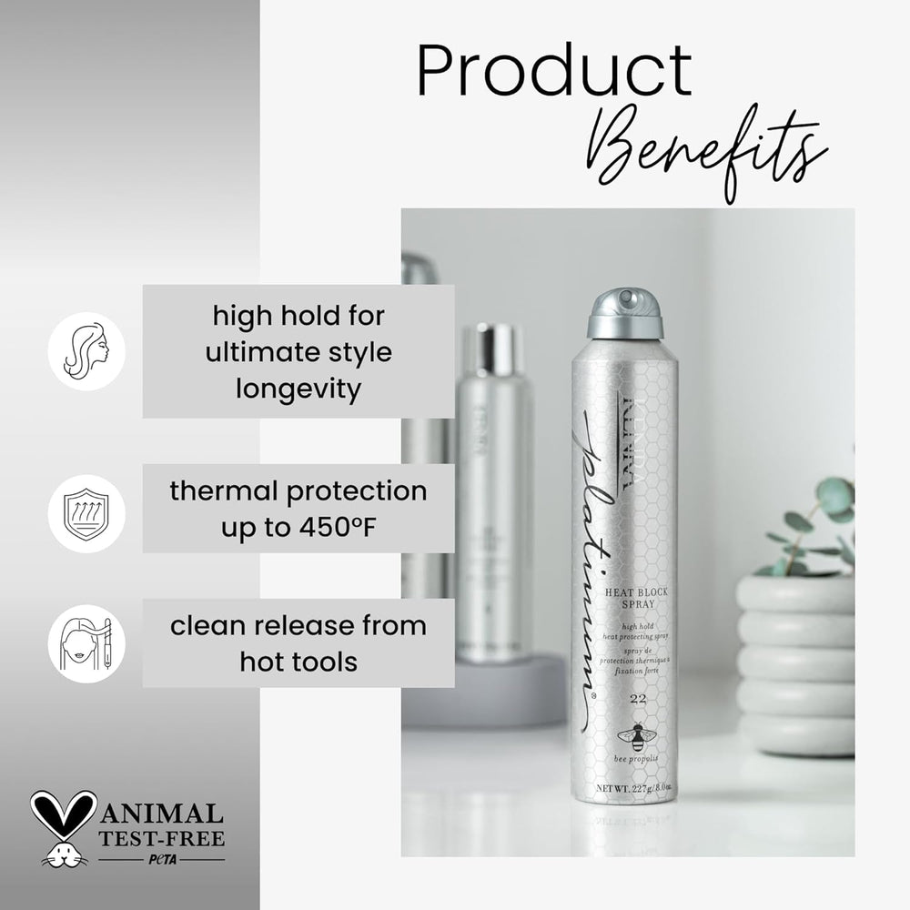Kenra Heat Block Spray mist in action, clean release from tools