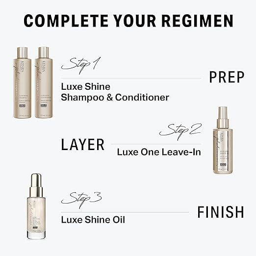Well-groomed ends enhanced by Kenra Luxe Shine Oil