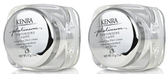Kenra Platinum Texturizing Taffy 13 jar-front shows pliable hold for flexible styling.