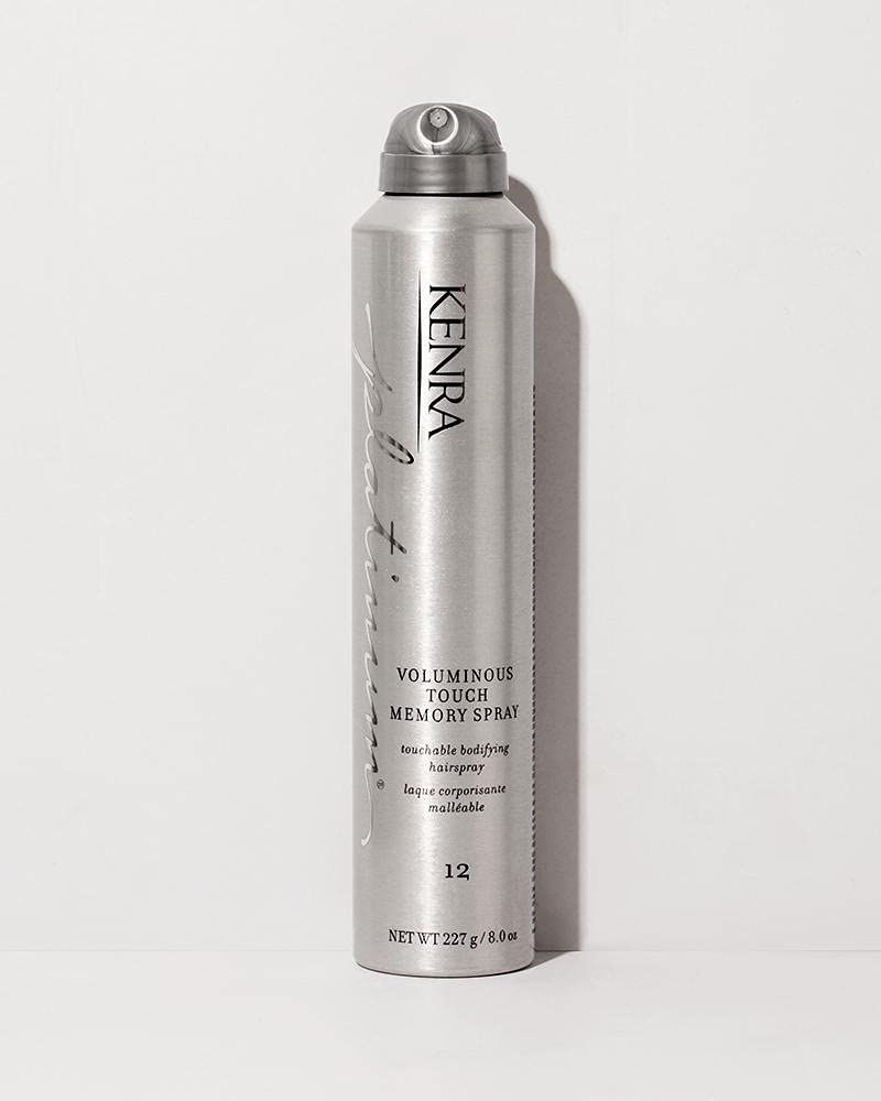 Kenra Platinum Voluminous Touch Memory Spray 12 mist locks in soft volume with shine