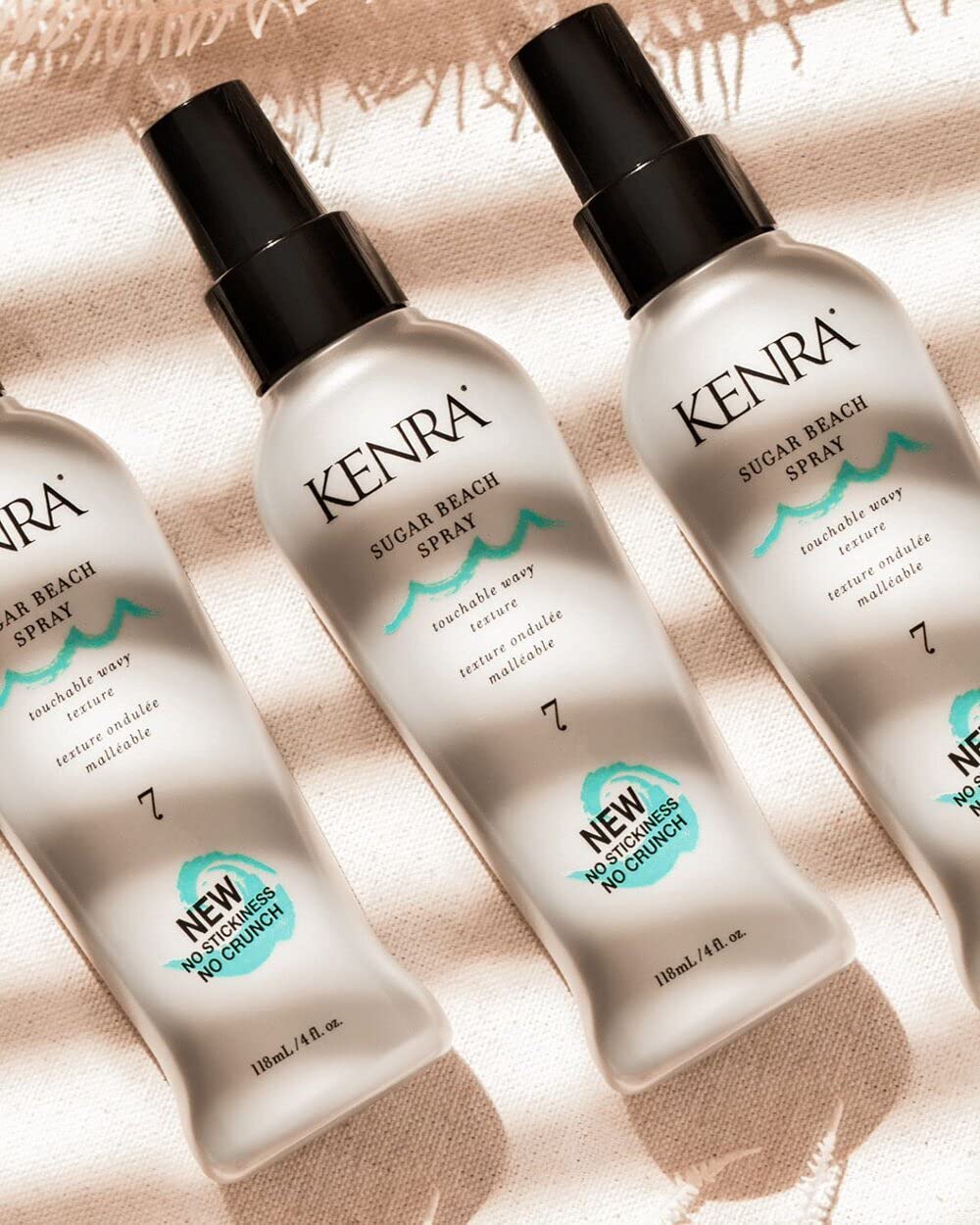 Kenra Sugar Beach Spray 7 mist delivers windswept waves with easy styling.