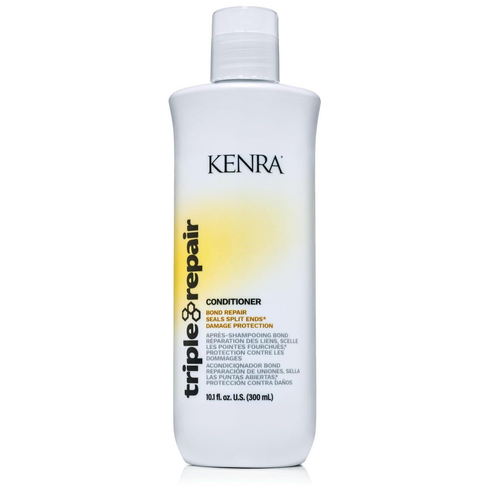 Kenra Triple Repair bottle pour with rich lather for damaged hair management.