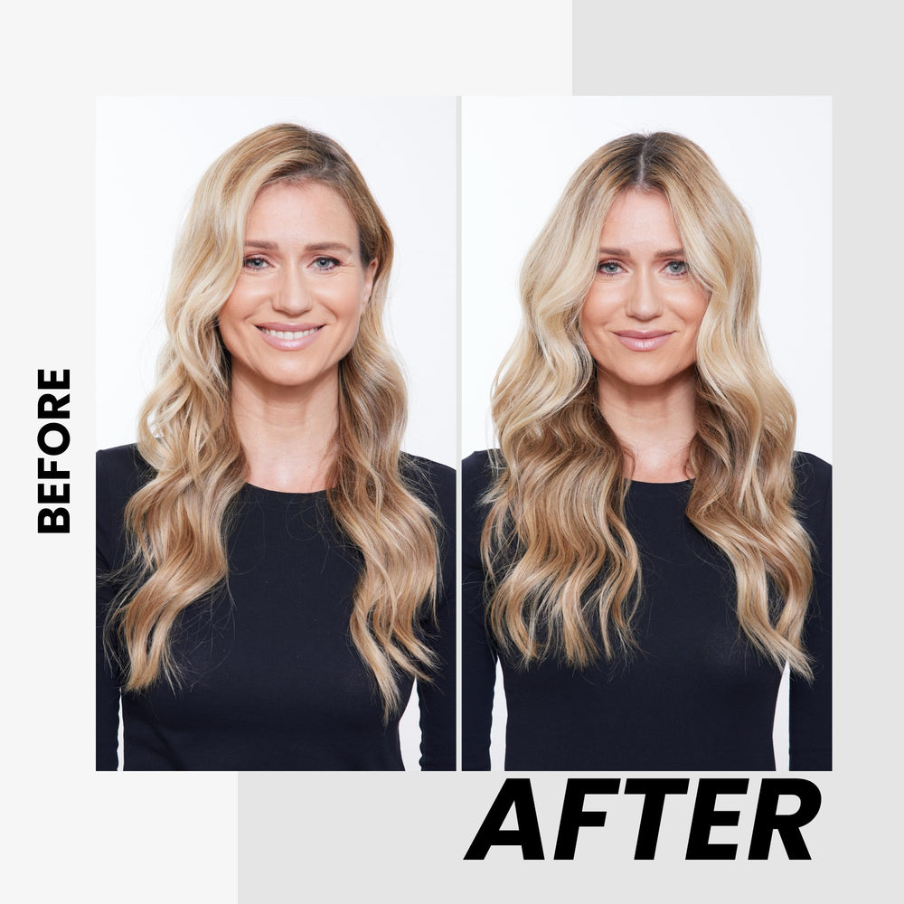 Kenra Volume Dry Shampoo absorbs oils at the scalp.