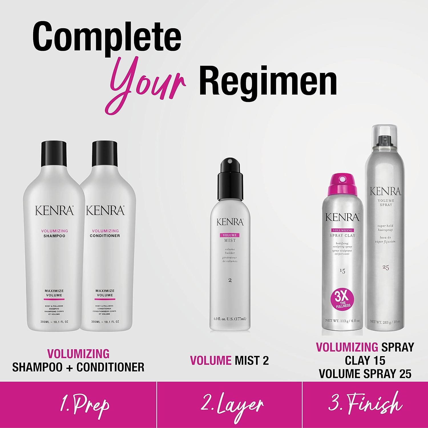 Kenra Volume Mist 2 long-lasting volume up to 48 hours.