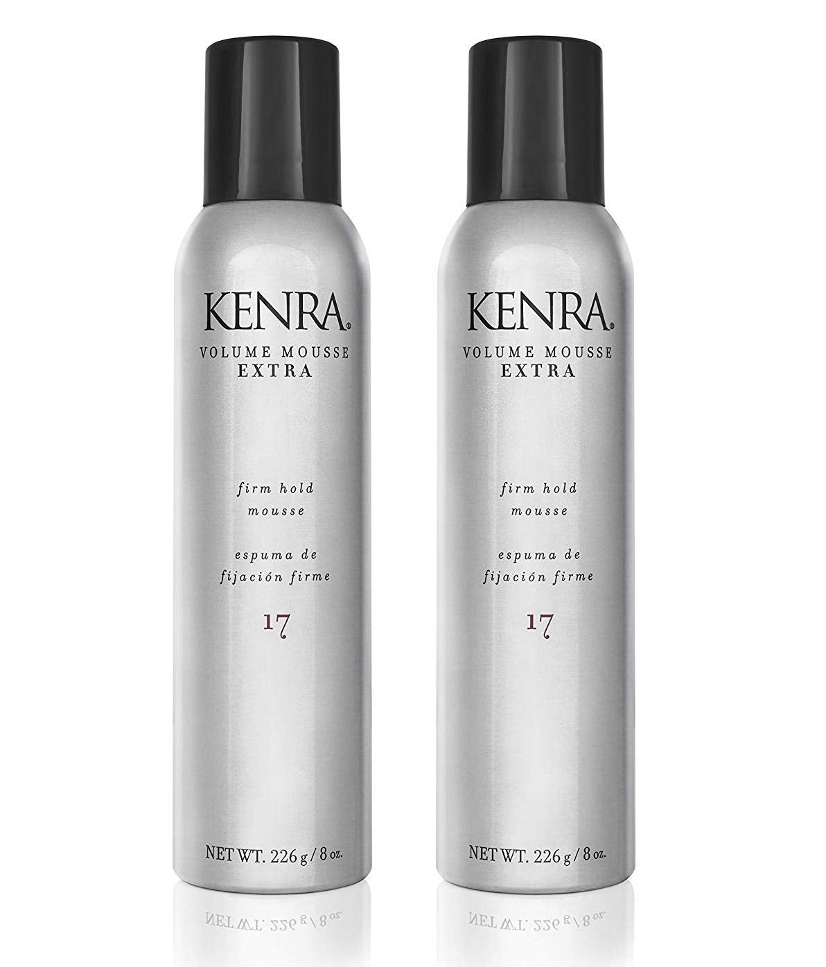 Kenra Volume Mousse Extra 17 bottle front view for voluminous styling.