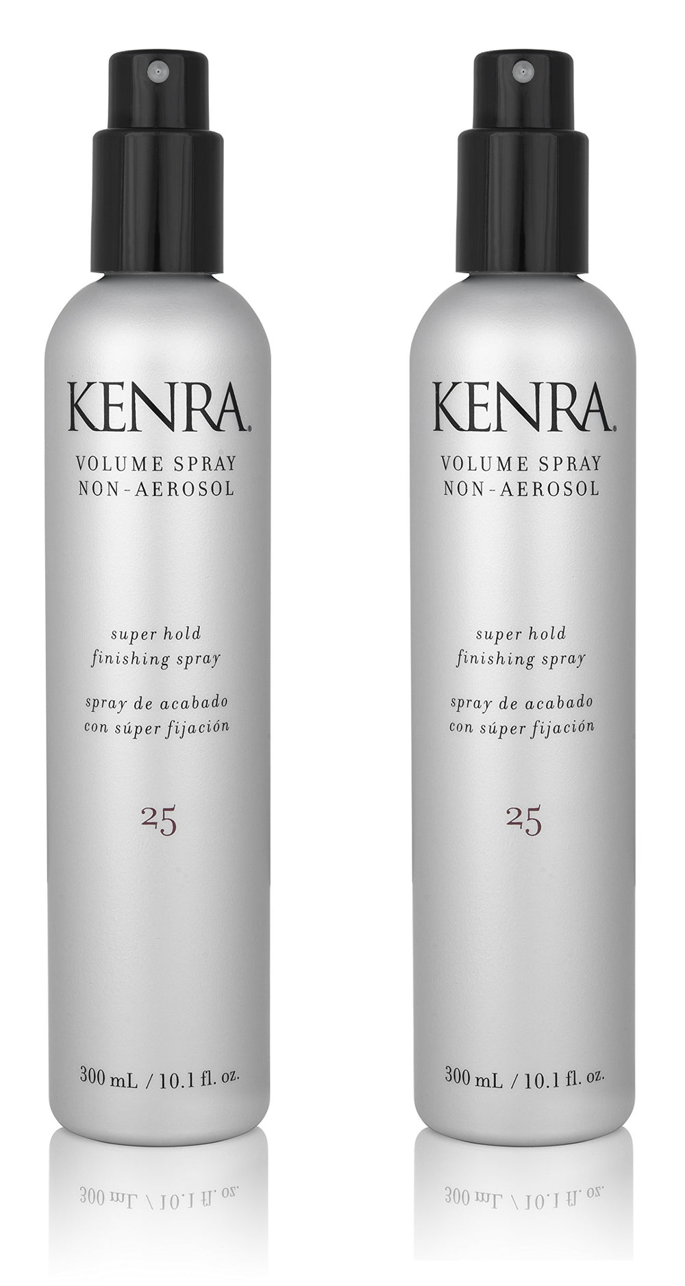 Kenra Volume Spray 25 bottle front view with strong hold and high shine for day-long styles.