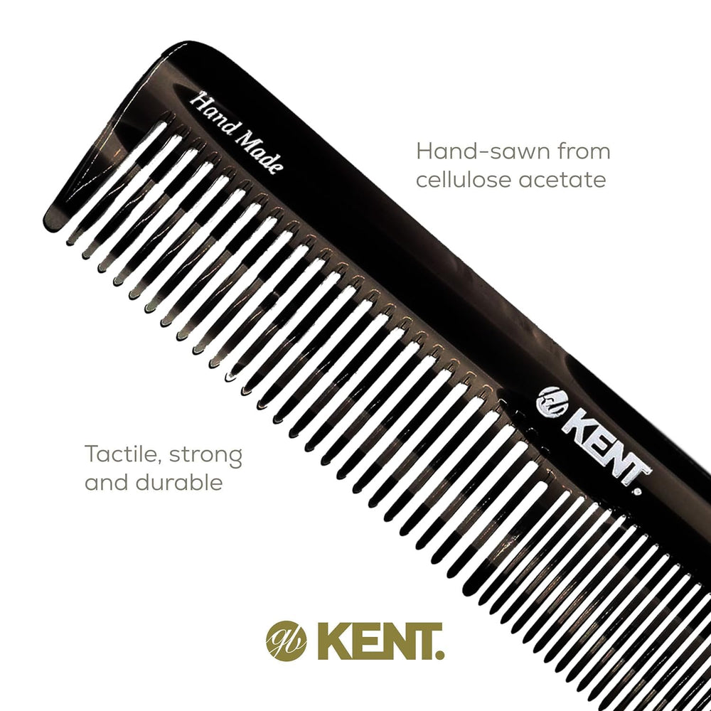 Kent 16T black graphite beard and moustache grooming comb