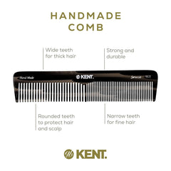 Kent 16T black graphite daily hair care tool for smooth glide