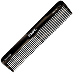Kent 16T black graphite fine tooth comb for precise styling and detangling