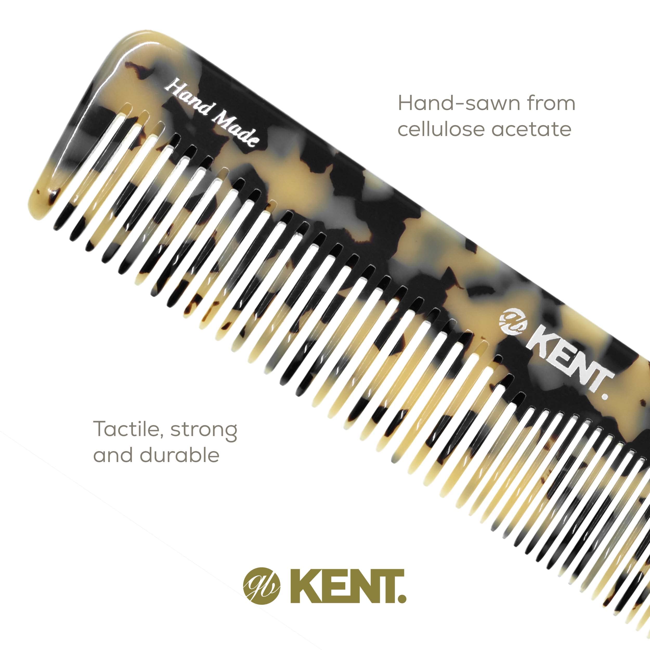 Kent hand-polished teeth deliver a soft, skin-friendly touch.