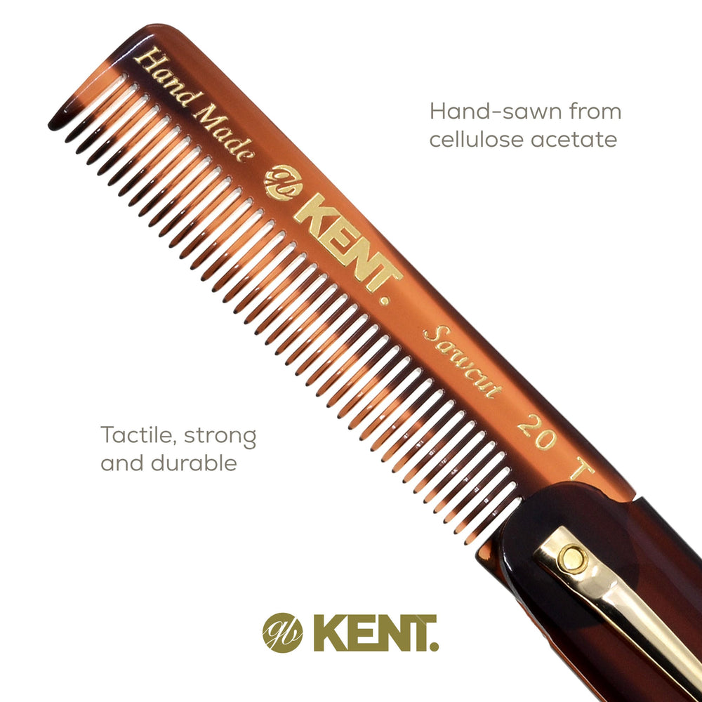 Kent 20T cellulose acetate material reduces static during styling