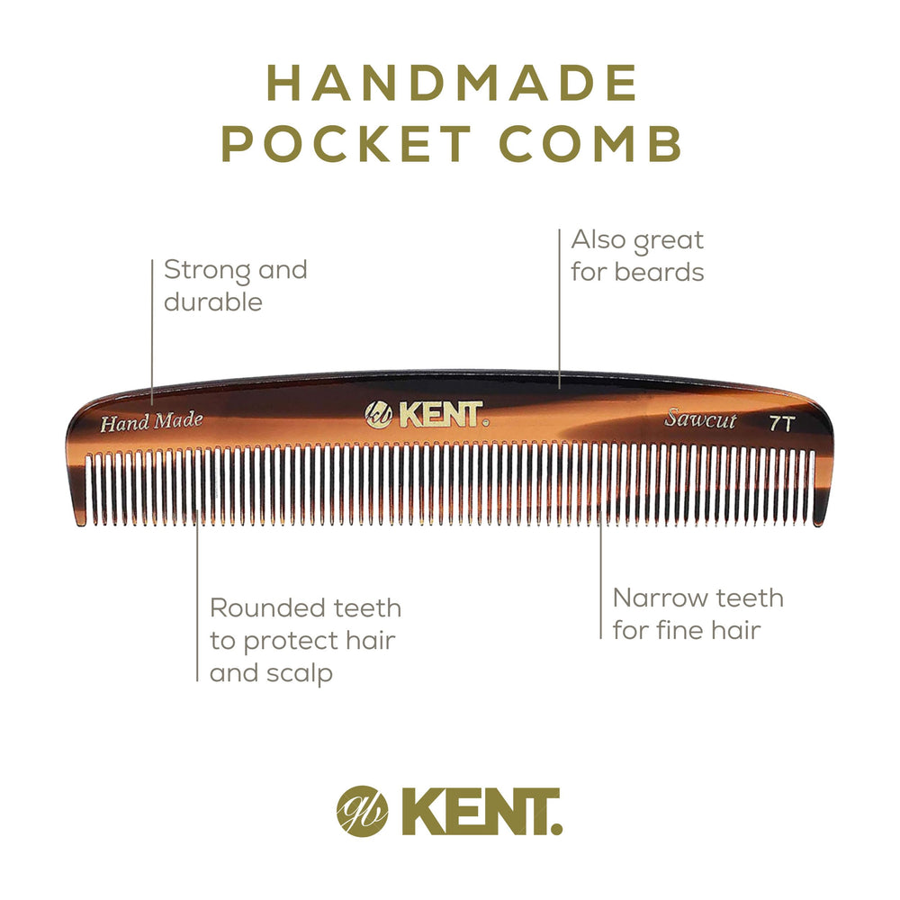 Kent 7T hand-polished finish showcases luxury grooming tool aesthetics.