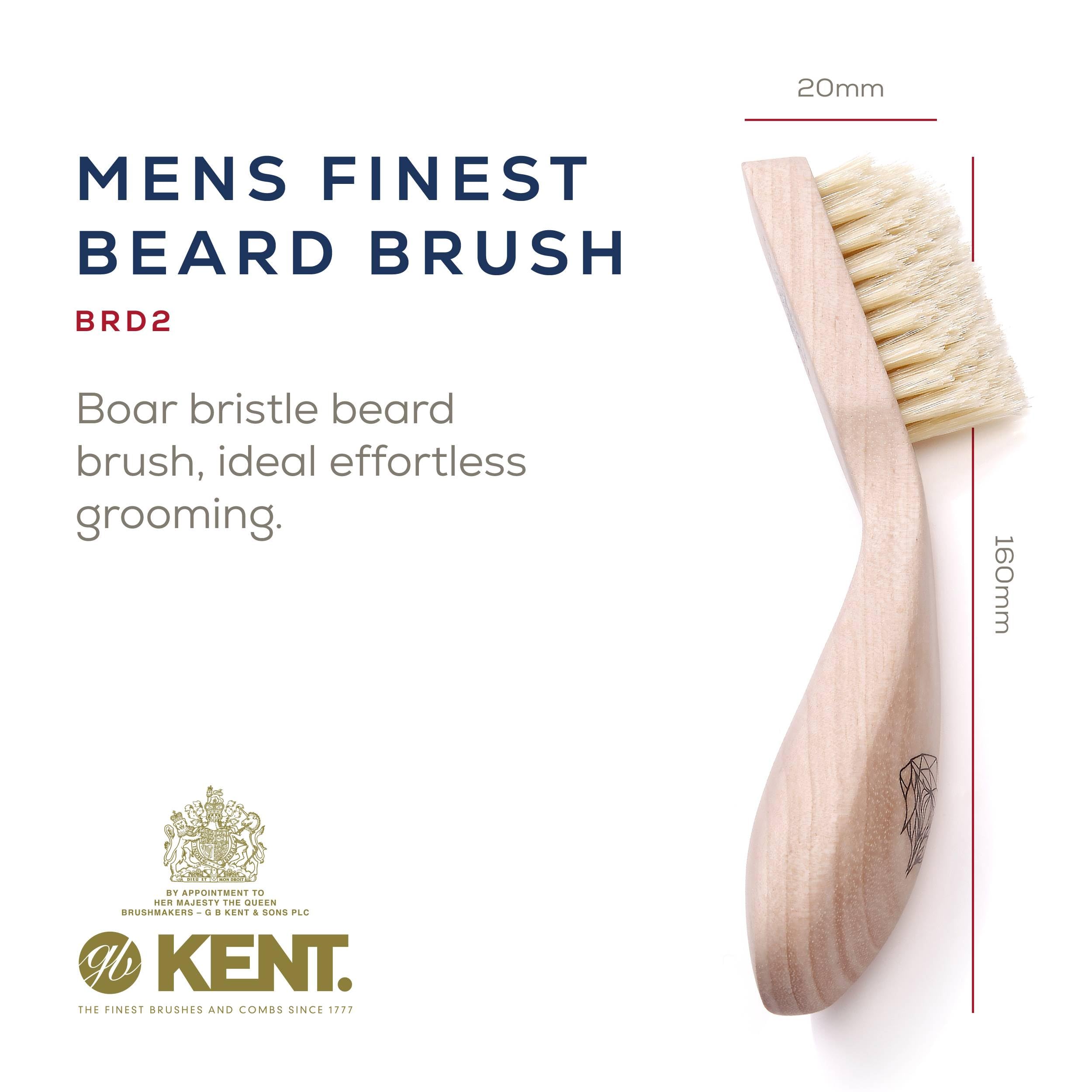 Kent 81T handmade travel comb for moustache and beard detangling.
