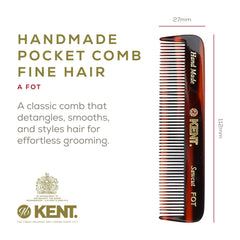 Kent A FOT fine-tooth beard comb for precise styling on the go.