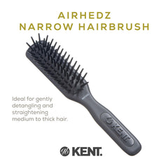 Kent AH10G Airhedz Pro on curly hair for easier manageability and reduced snag.