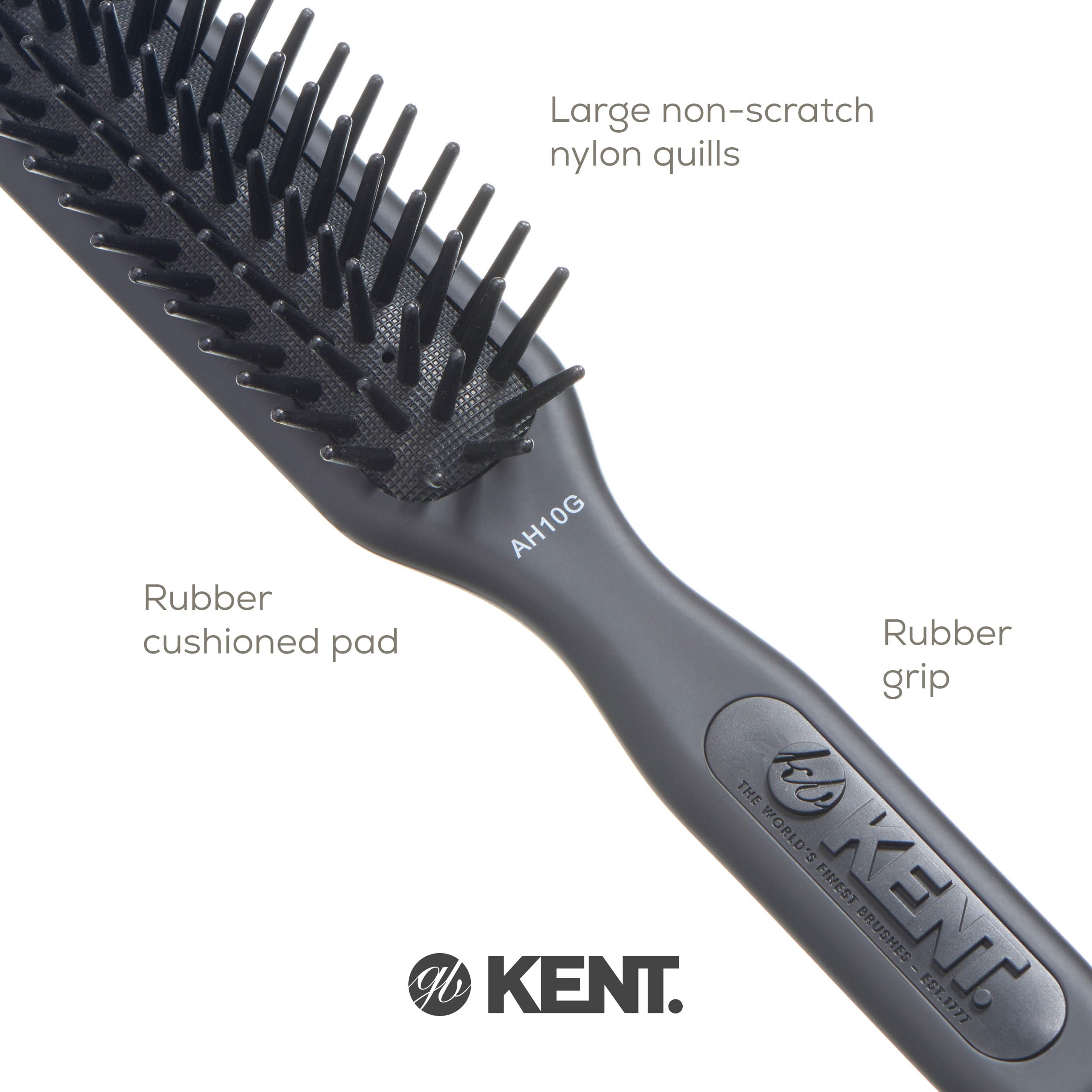 Close-up of fat pins on Kent AH10G Airhedz Pro highlighting durability and grip.