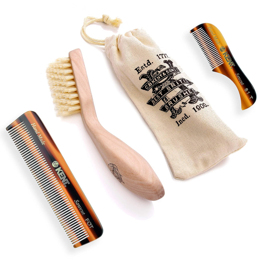 Kent BRD2 brush for precise beard shaping and grooming.
