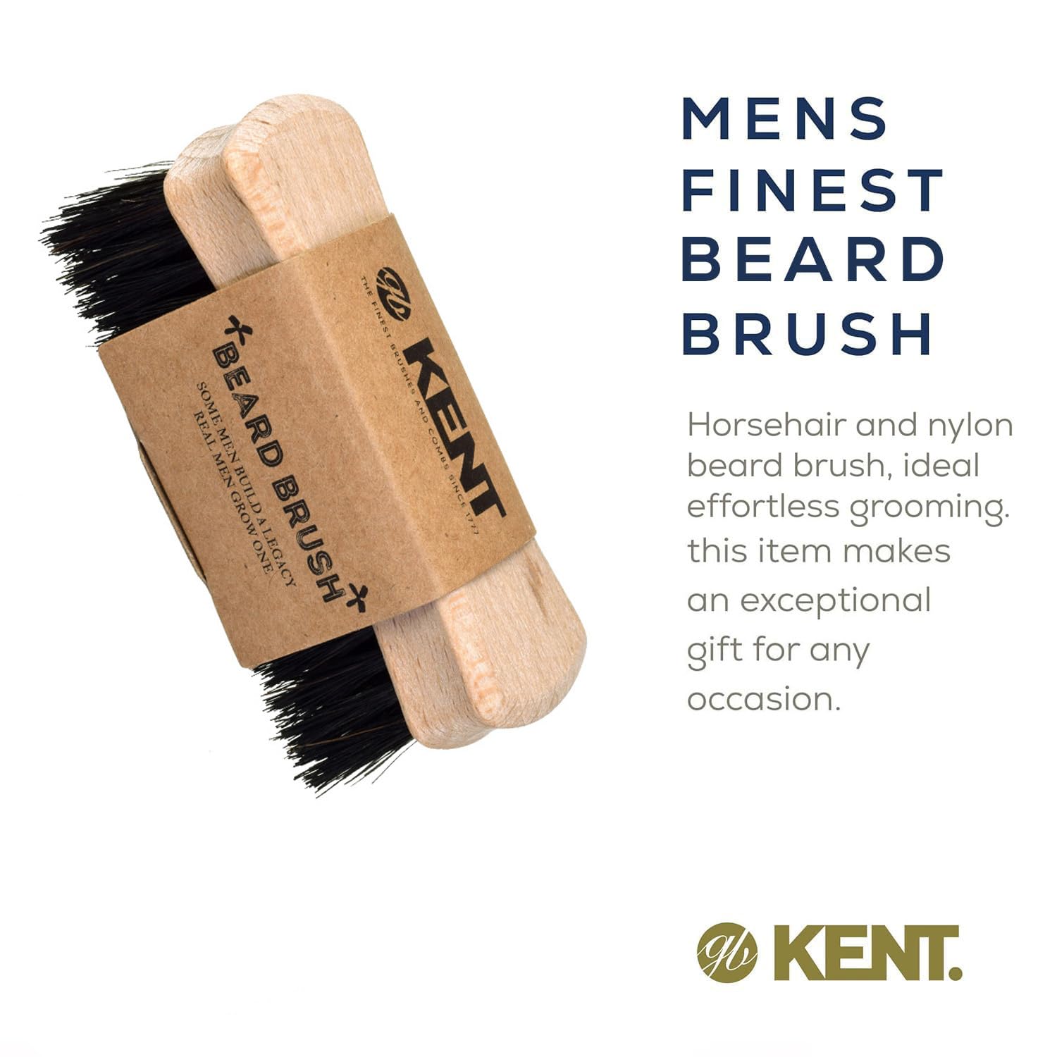 Kent BRD6 travel-size brush fits gym bag or pocket.