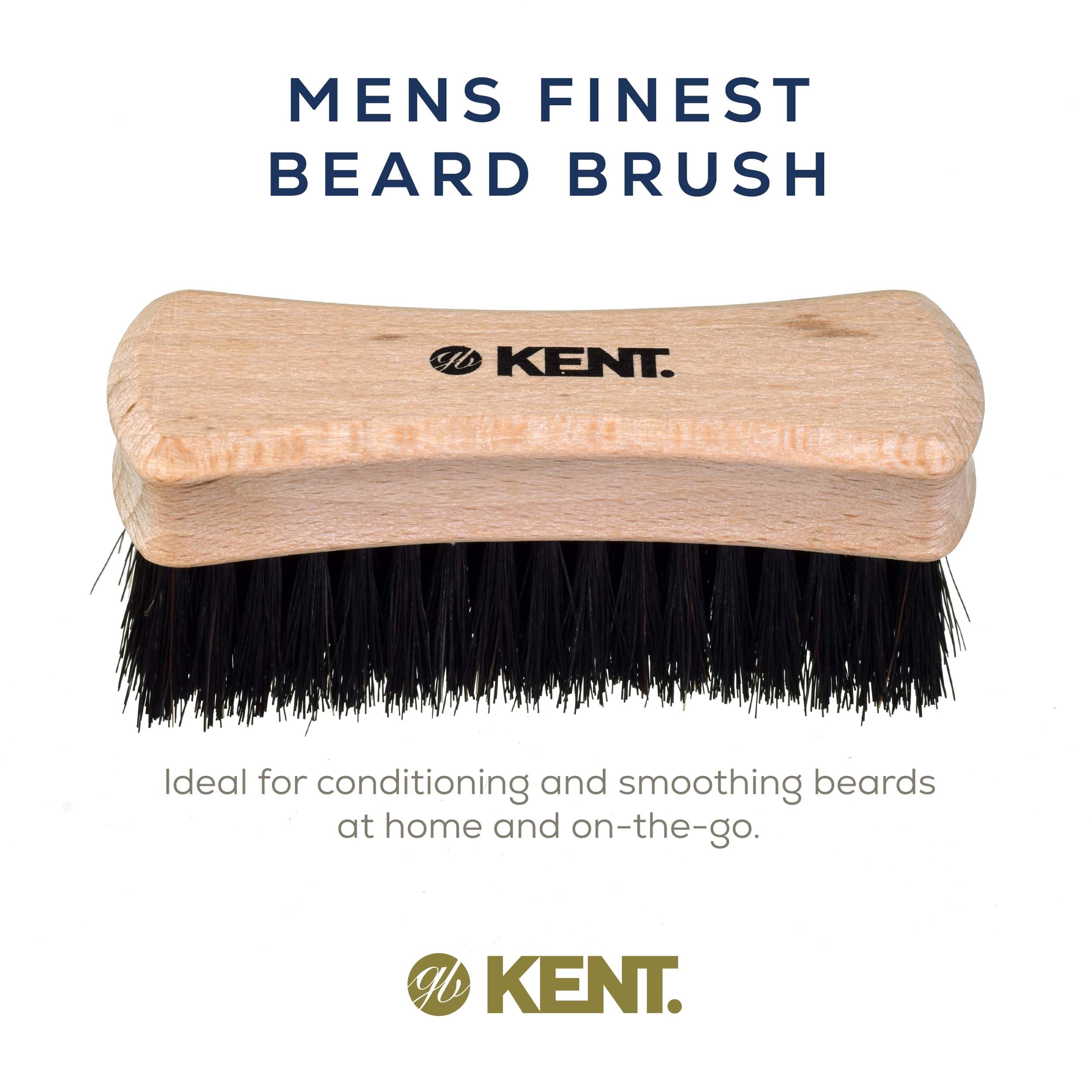 Kent BRD6 ergonomic beechwood handle for comfortable grooming sessions.