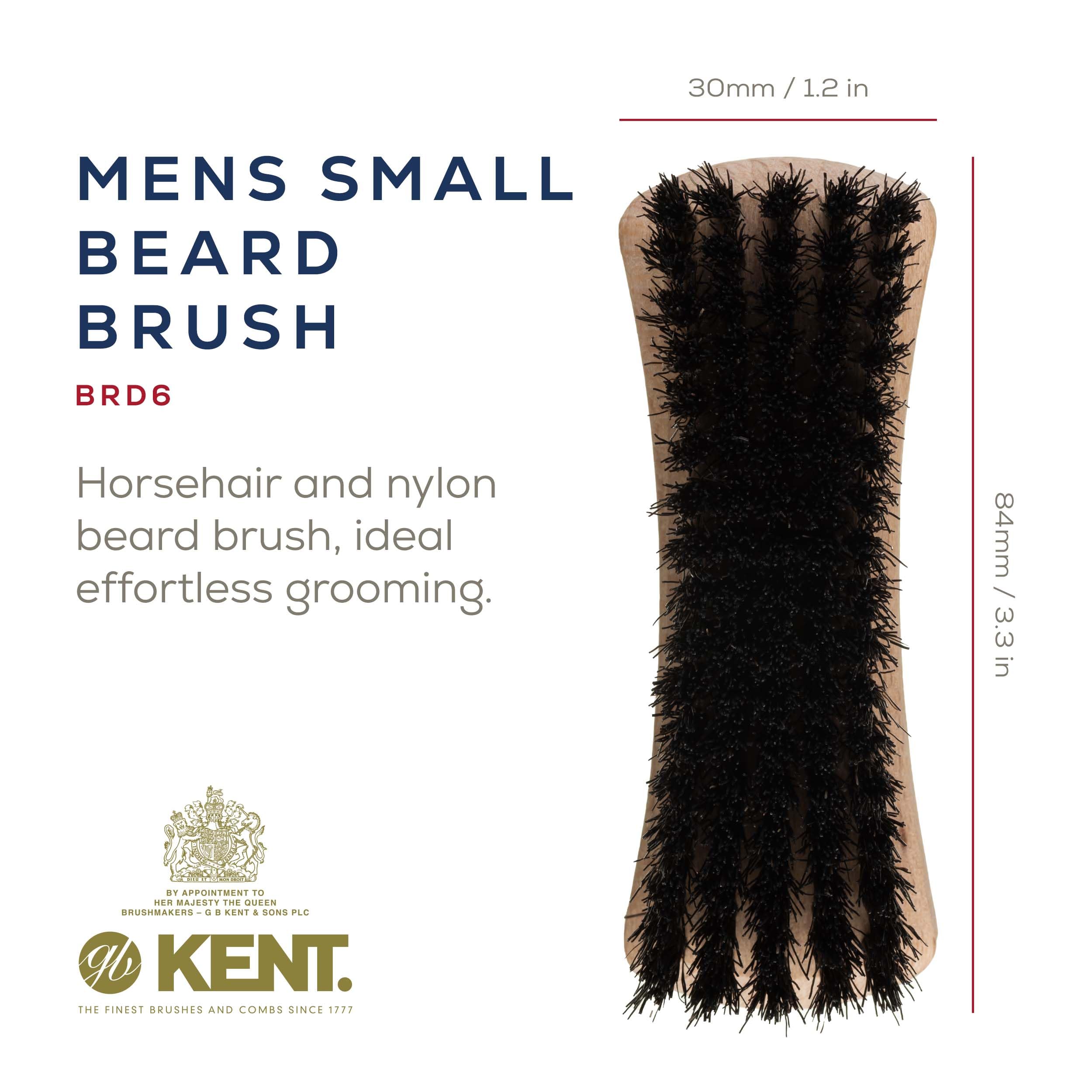 Kent BRD6 natural boar bristles distribute oils for shine.