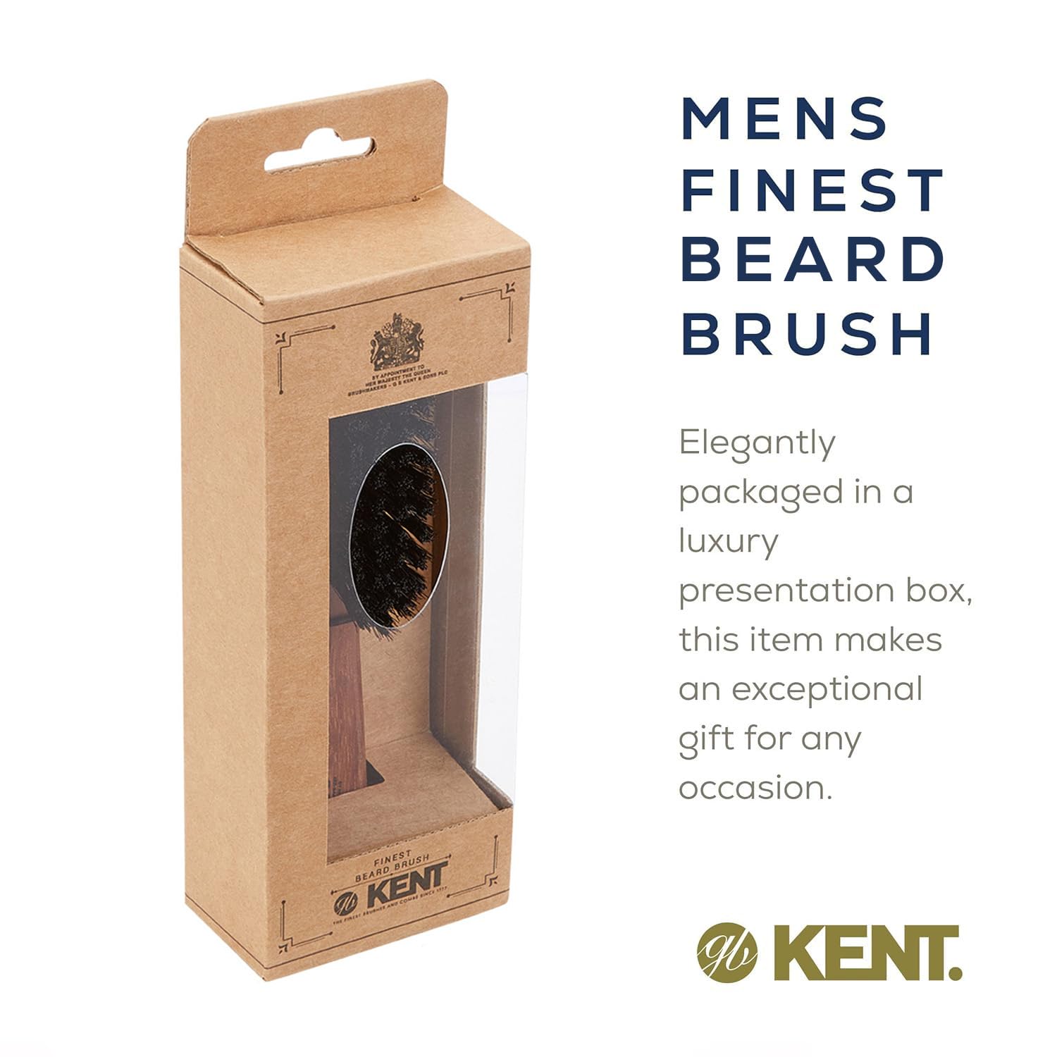 Kent BRD7 distributes natural oils evenly for a softer beard.
