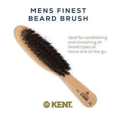 Kent BRD7 travel-sized brush ideal for on-the-go beard styling.