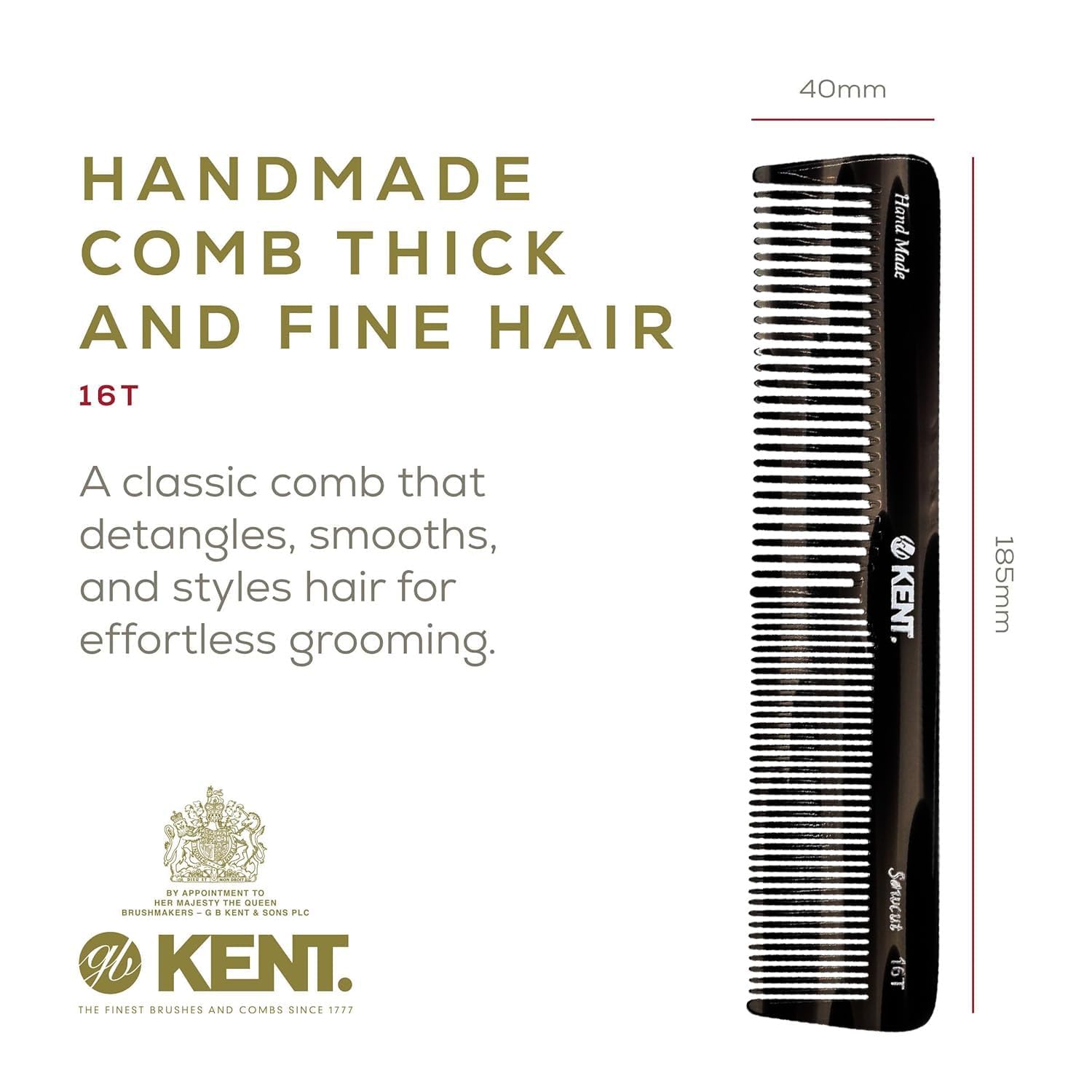 Kent handmade cellulose acetate material highlighting flexible, static-minimizing design.