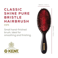 Bristle close-up on Kent CSFS Classic Shine for thick hair detangling