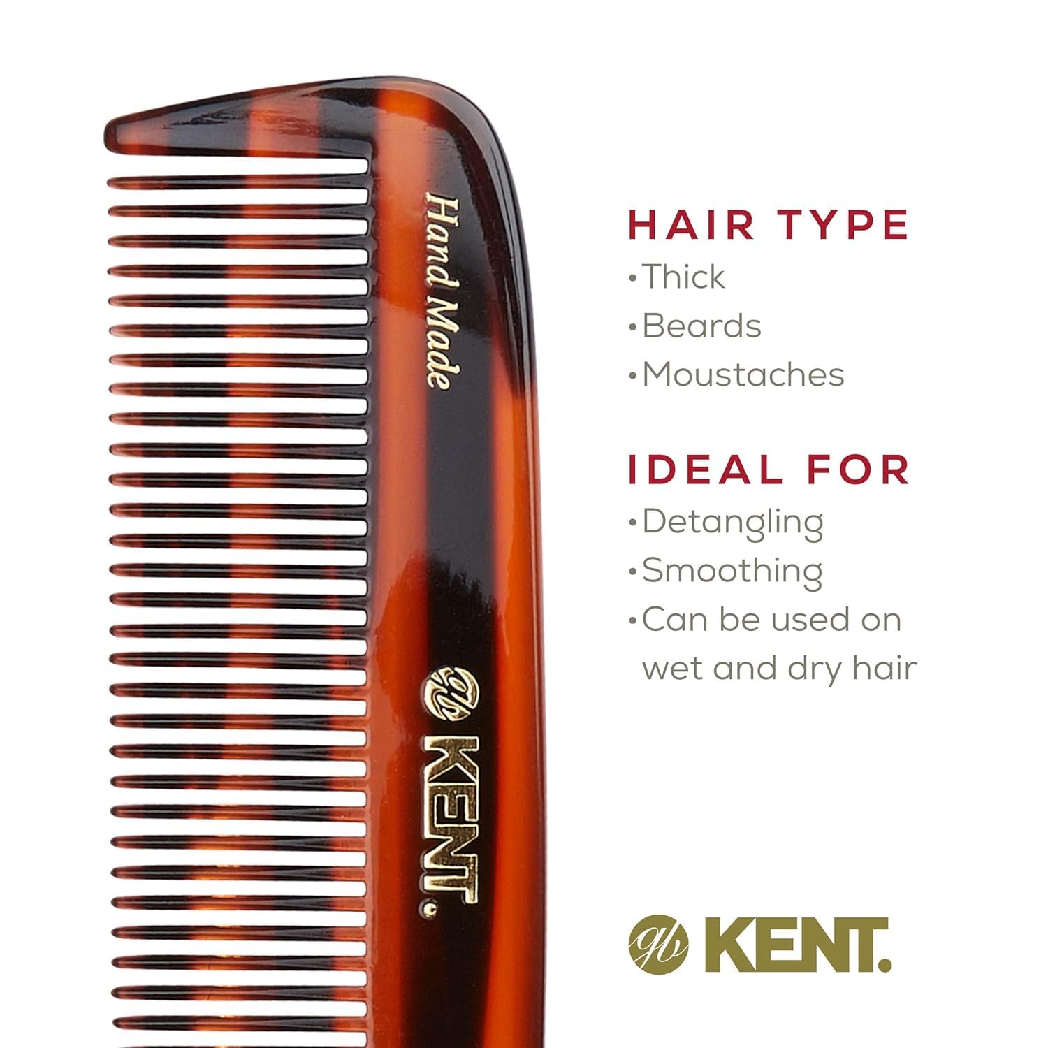 Kent detangles thick, curly hair to reduce knots with ease.