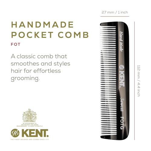 Kent FOT handmade cellulose acetate material offers smoother glide and reduced static.