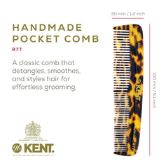 Kent hair comb pocket Tokyo fine teeth ready for styling and oil distribution.