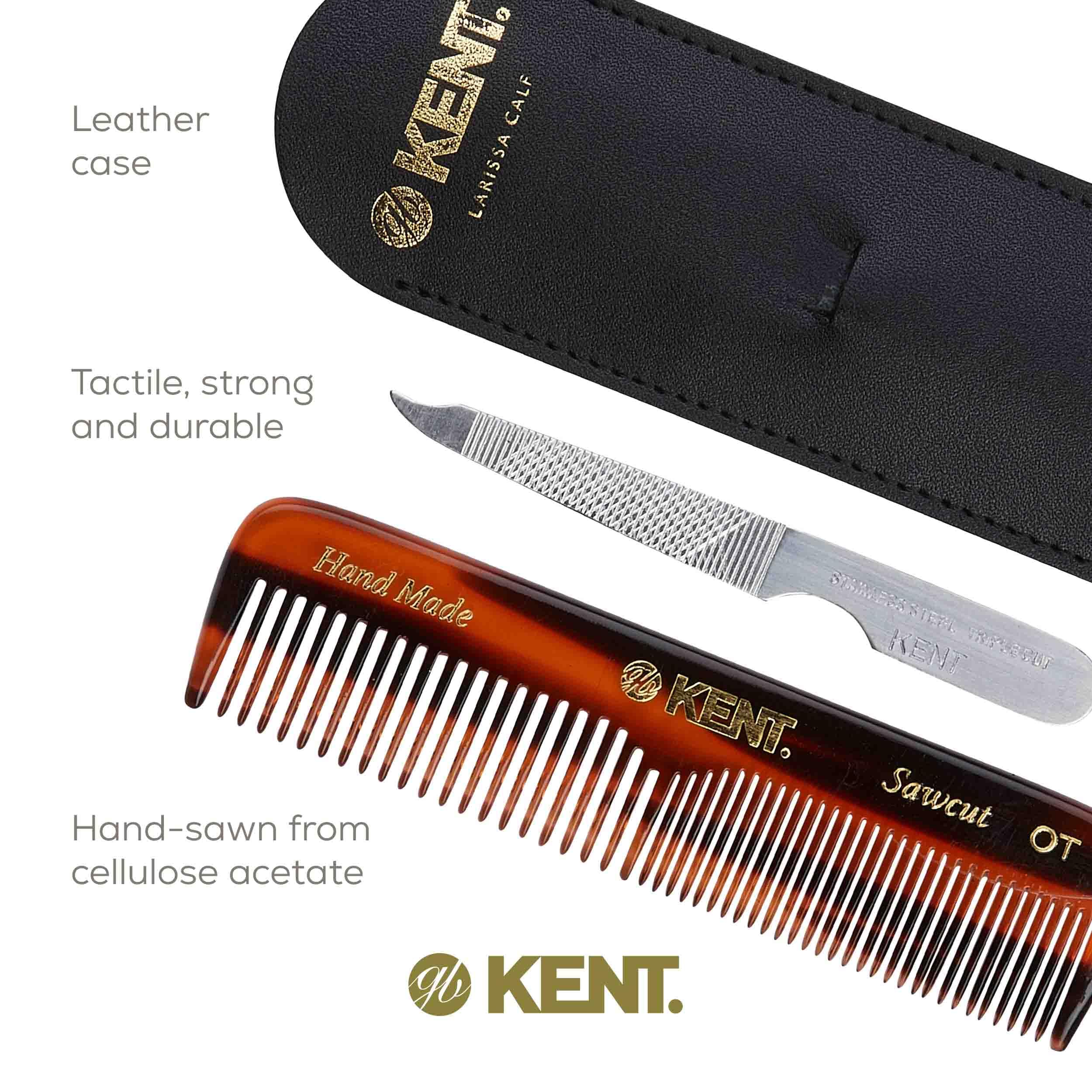 Kent NU19 stainless steel nail file for precise on-the-go grooming.