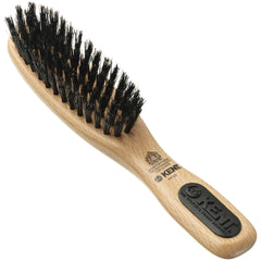 Kent PF10 natural boar bristle brush flat design for precise styling and shine