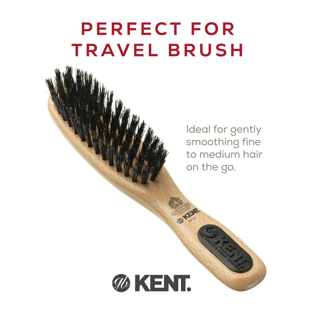 Kent PF10 short hair styling brush ideal for quick day-to-day smoothing