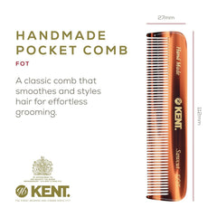 Kent PF22 hair brush with premium boar bristles for gentle styling.
