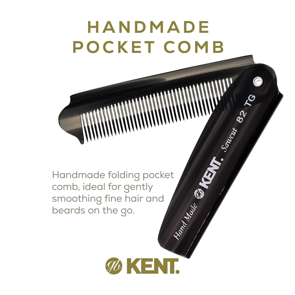 Kent saw-cut fine-toothed comb polished for smooth glide
