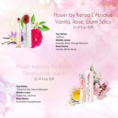 Kenzo Flower Ikebana mini EDP bottle, travel-friendly fragrance for fresh boosts.